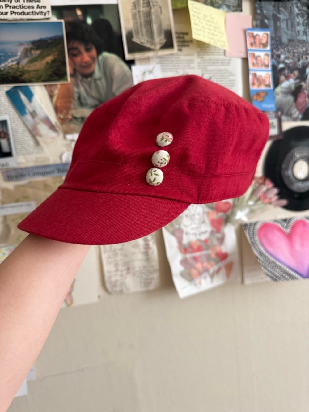 vtg 2000s red hat